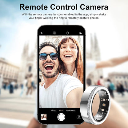 2025 New Smart Ring For Women Luxury Elegant Diamond Ring With Visible Tech Core Heart Rate Sleep Tracker Fitness Health Monitor IP68 Waterproof  Compatible - DropOnline.co