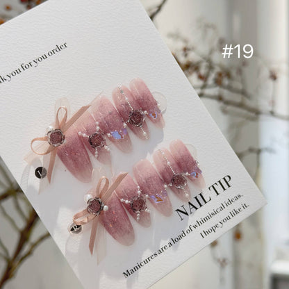 Handmade Long Pearl Mountain Ice Transparent Camellia Wear Armor - DropOnline.co