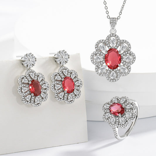 Bridal Jewelry Set - Earrings and Necklace Wedding Suite