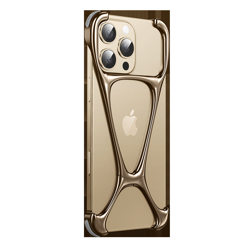 Premium Zinc Alloy iPhone Case - Frameless Anti-Drop Protection