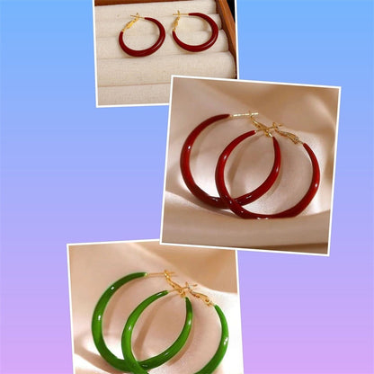 Special-interest Design Mild Luxury Retro Red Oil-spot Glaze Simple Bracelet Earrings - DropOnline.co