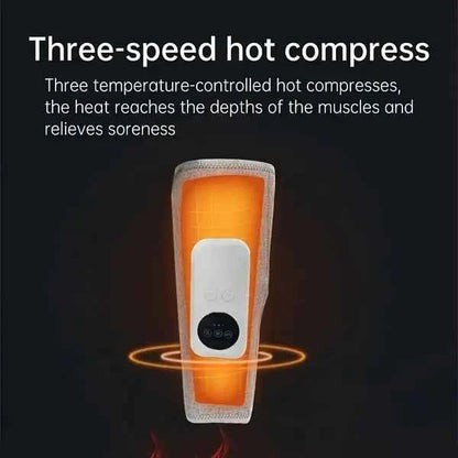 Leg Massager Leg Compression Massager For Circulation And Swelling, 3 Modes And 3 Intensities Leg Massager With Heat And Air Compression To Relieve Leg Tiredness And Leg Pain.