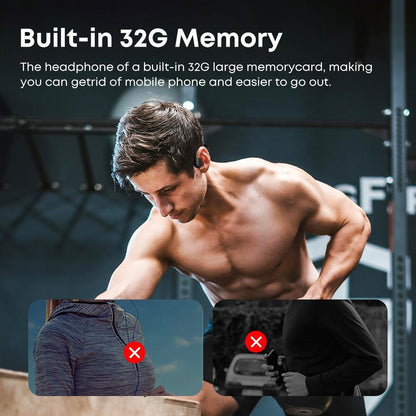 IPX8 Waterproof Headset Swimming Bluetooth Headphones With 32G TF Card Sports Wireless Earbuds Stereo Bone Conduction Earphone - DropOnline.co