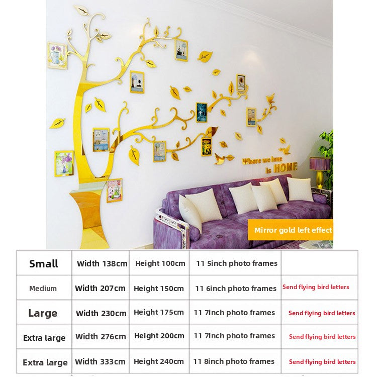 3D Acrylic Photo Tree Wall Stickers
