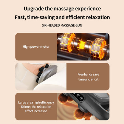Trending 6-Head Smart Massager Heating Adjustable Intensity For Ultimate Relaxation - DropOnline.co