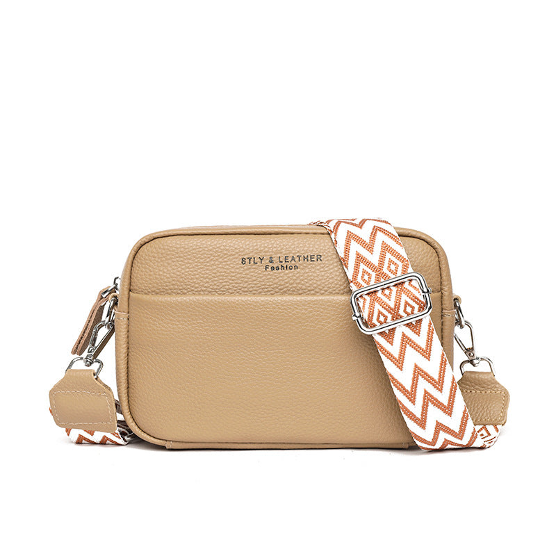 Women's Leather Shoulder Bag - Fashion Simple Messenger Bag