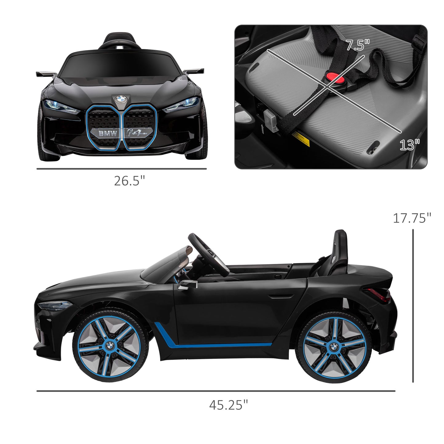 12V Electric Car for Kids with 2.4G Remote Control