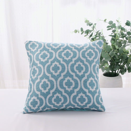 Cotton And Linen Yarn-dyed Sofa Cushion Pillowcase Simple