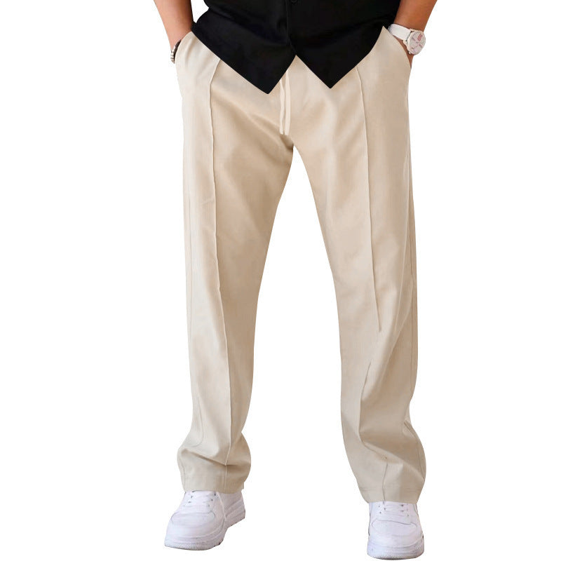 Men's Loose Straight-Leg Sport Trousers - Casual Athletic Pants