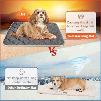 Dog Cat Bed, Cat Dog Non-Slip Mat, Extra Warm Thermal Pet Pad  Self-Heating Cat Mat Warm Thermal Pet Pad Washable Dog Crate Pad Heat Dog Cat Bed Mat Blanket Non-Slip Bottom For Outdoor And Indoor Pets - DropOnline.co