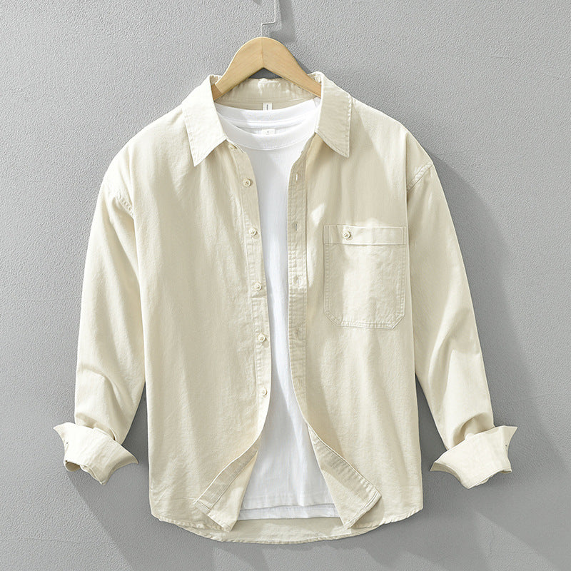Men's Casual Long Sleeve Shirt - Comfortable Button-Down for Everyday Wear