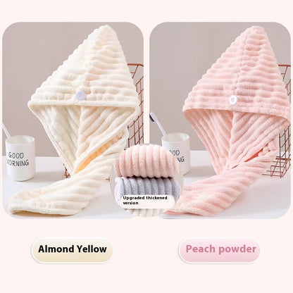 Candy Velvet Hair-drying Cap Thick Absorbent Headscarf