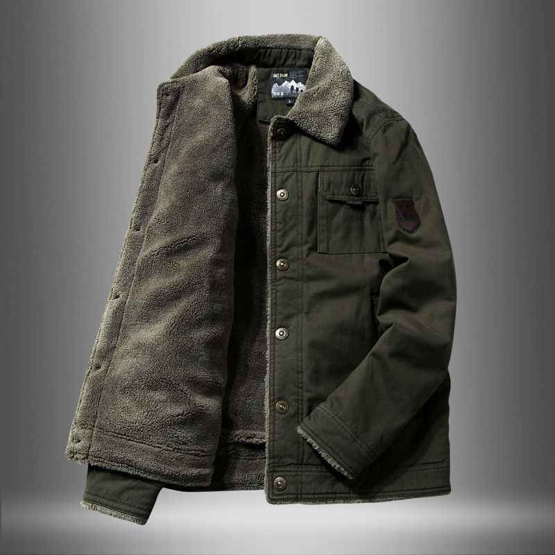 Men's Thick Fleece Short Cotton Jacket