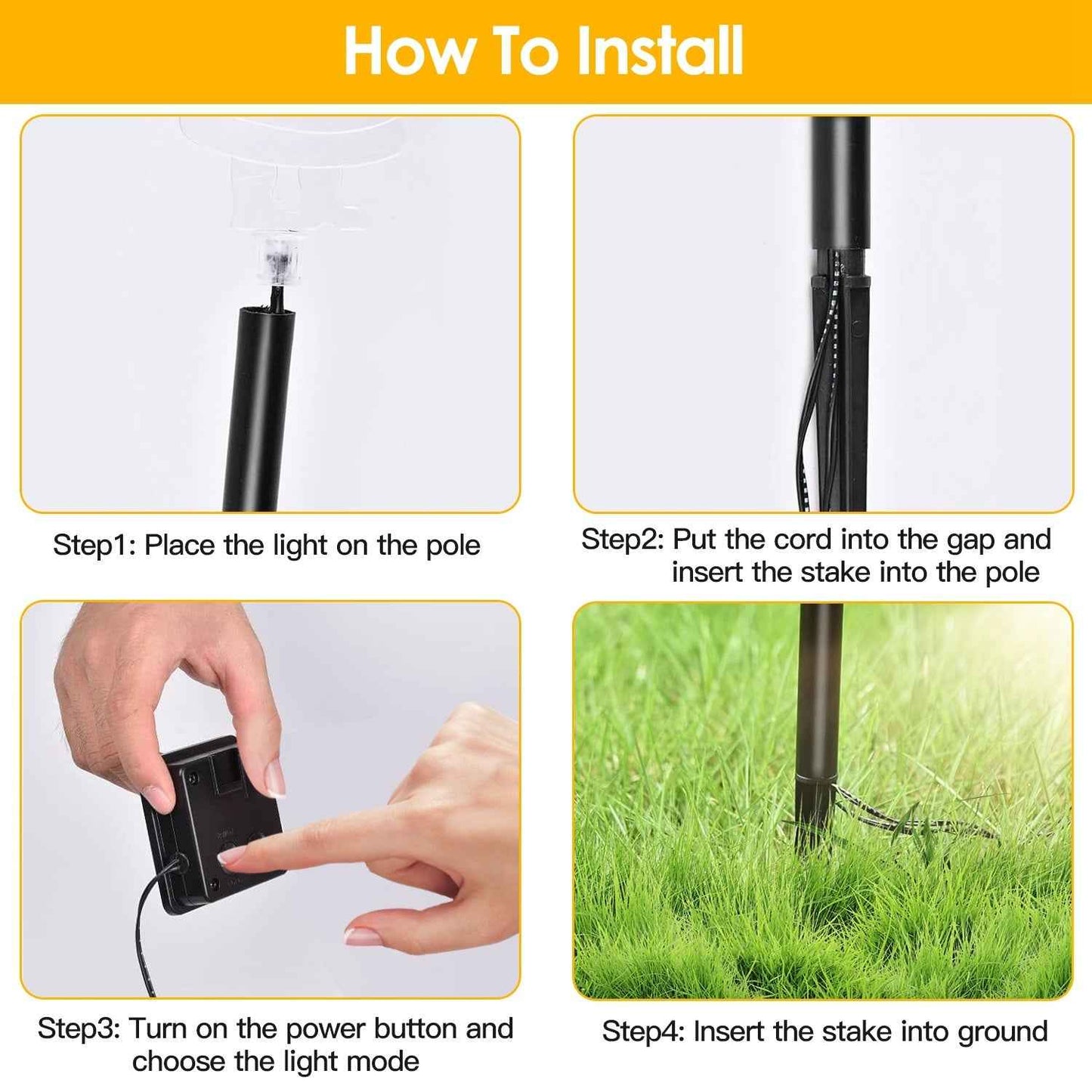 5Pcs Mixed Christmas Solar Stake Light Set - Waterproof Outdoor Landscape Light - DropOnline.co