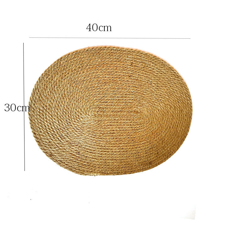 Natural Hemp Rope Placemats - Japanese Craft Style Table Mats