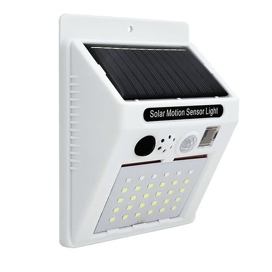 Solar Powered Alarm Light - Remote Control Motion Sensor Security