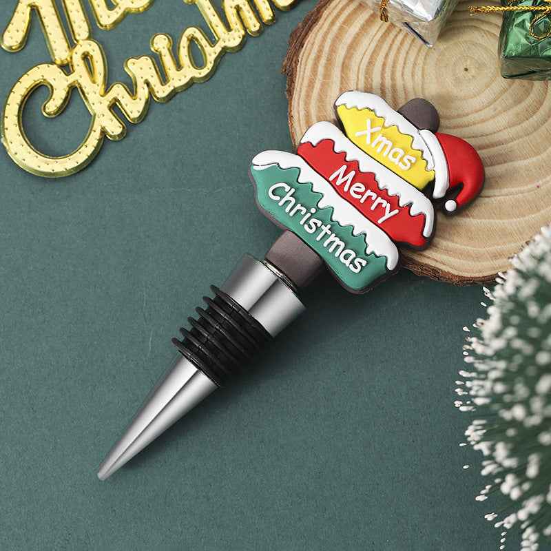 Party Gathering Christmas Tree Sealed Wine Stopper - Holiday Bottle Stopper - DropOnline.co