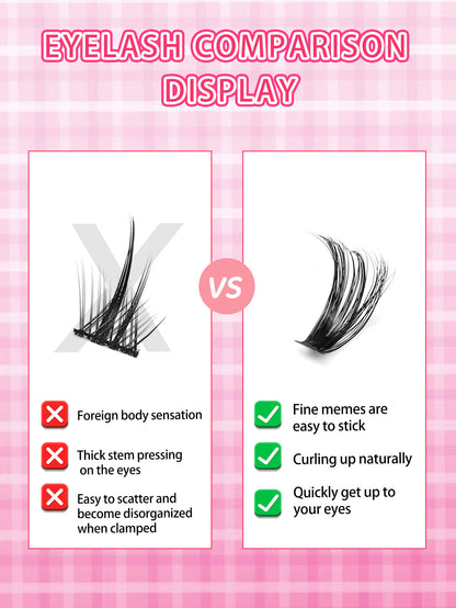 3D False Eyelashes, Multi-layered, Realistic, Soft And Comfortable, Natural Nude Makeup - DropOnline.co