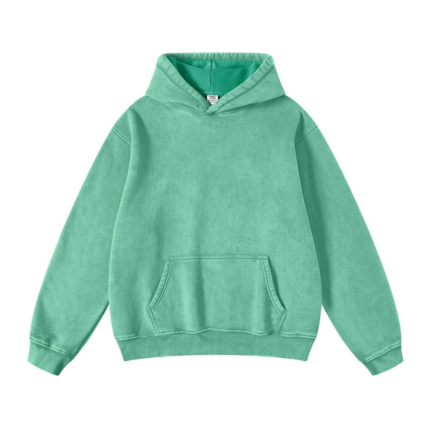 Men's Loose Casual Solid Color Hooded Sweatshirt