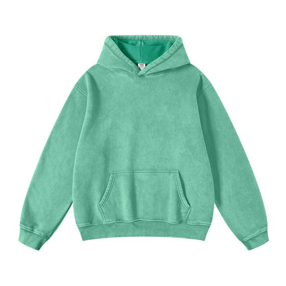 Men's Loose Casual Solid Color Hooded Sweatshirt