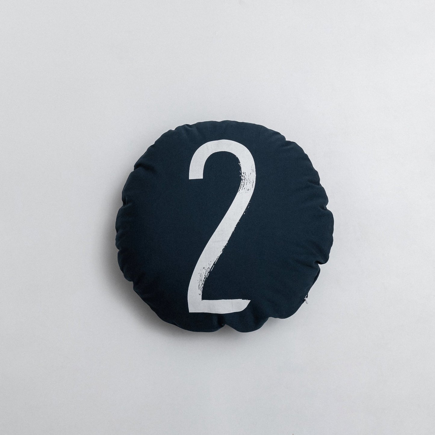 Cotton Canvas Round Pillow Sofa Cushion