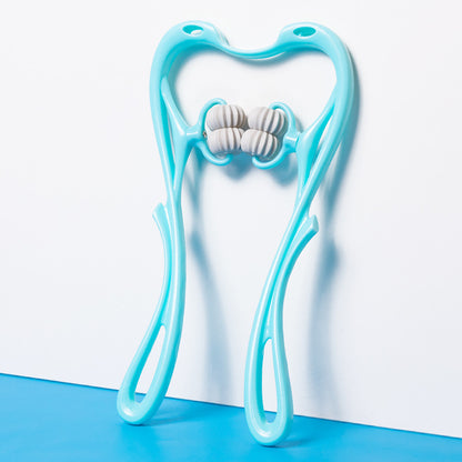 Multifunctional Manual Six-wheel Neck Massager Massage Relieve Roller Massage Tool - DropOnline.co