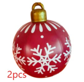 Giant Inflatable Christmas Ball 60cm - PVC Outdoor Ornament Decoration for Tree & Yard