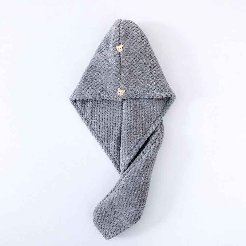 Candy Velvet Hair-drying Cap Thick Absorbent Headscarf