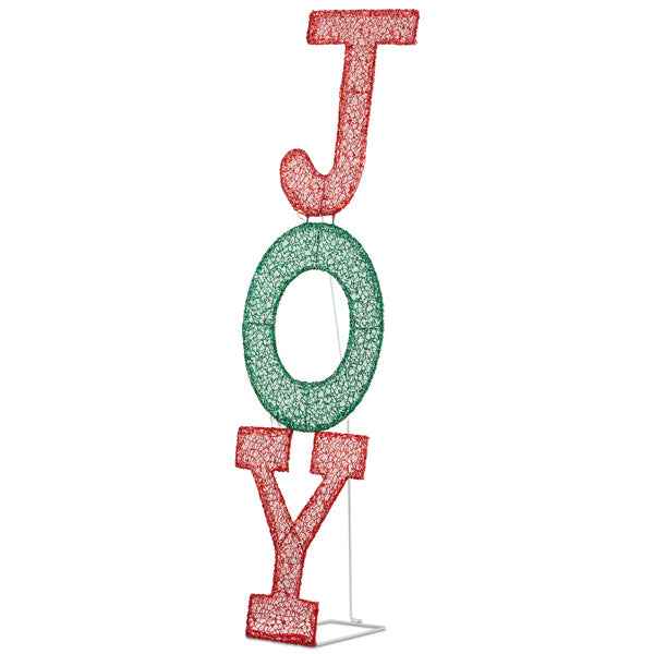 29X27X99cm JOY Letter 2D Warm White Light - Mesh Powder Christmas Lighting - DropOnline.co