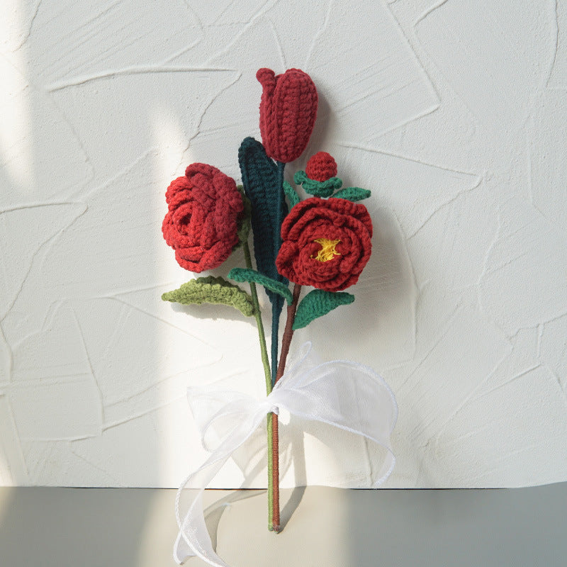 Home Hand-knitting Bouquet Pendant Decoration