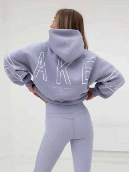 Thickened All-matching Long Sleeve Loose Hooded Hip-hop Pullover