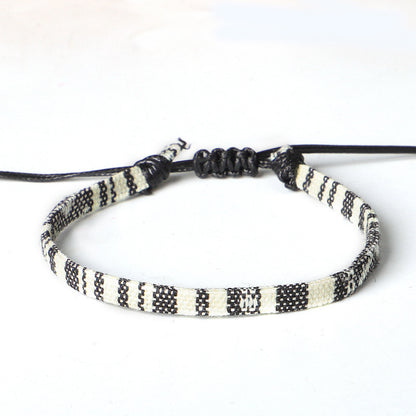 Hand Woven Rainbow Color Anklet Bohemian Style - DropOnline.co