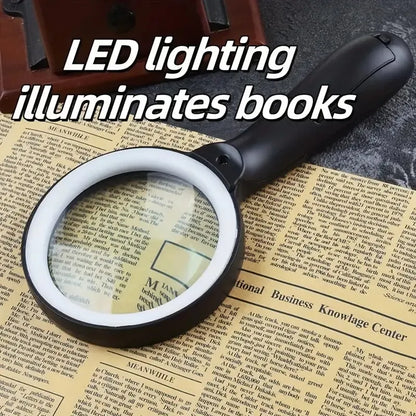 The Handheld Magnifying Glass With Light Is Suitable For Reading Books And Newspapers, Repairing Instruments, Observing Insects, And Is Also An Ideal Gift For Others.