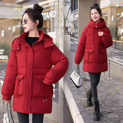 New Women's Winter Korean-style Cotton Coat Thick Mid-length