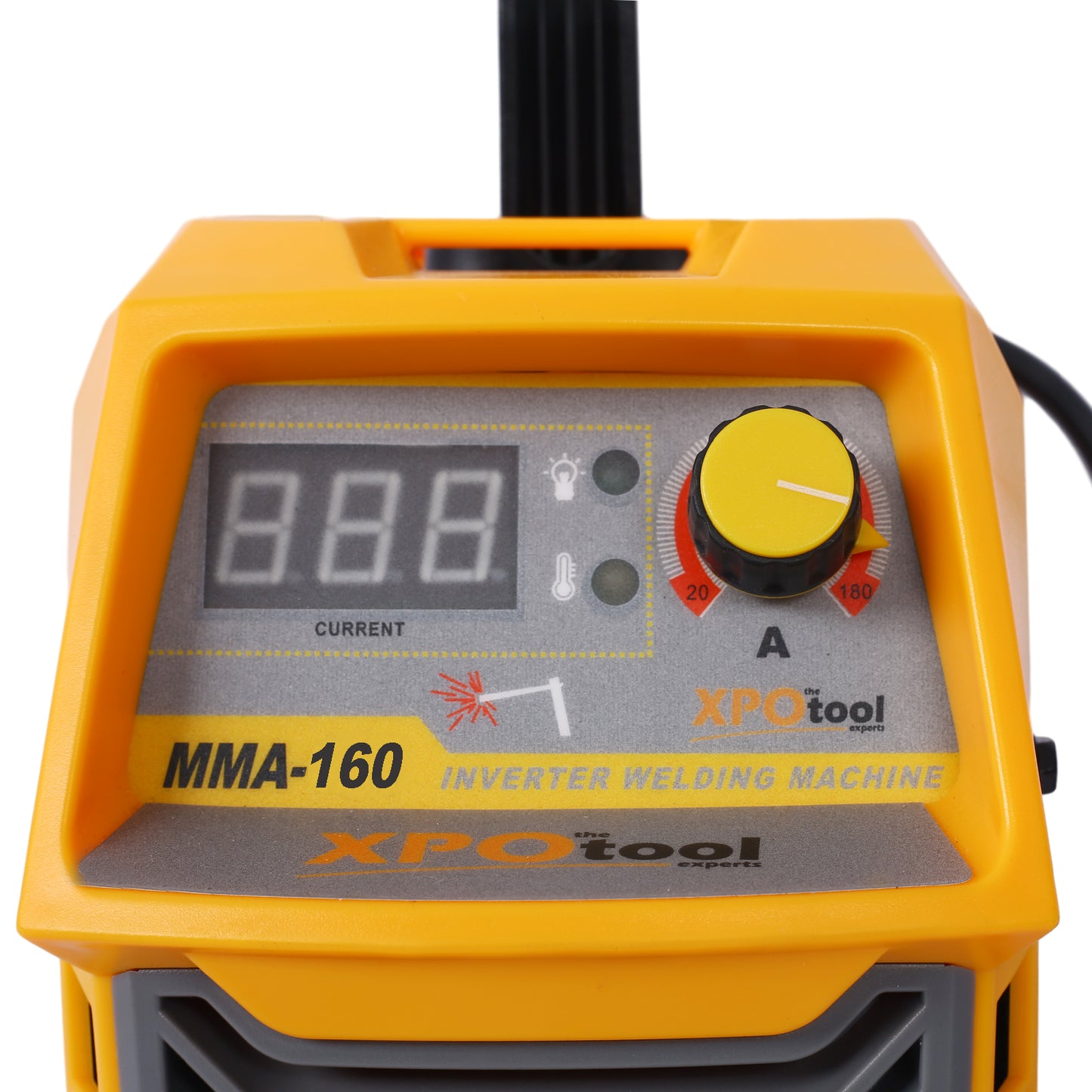 110  220V MMA Welder, 160A Stick  Welding Machine IGBT Inverter Digital Display LCD Hot Start Welder With Electrode Holder, Work Clamp, Input Power Adapter Cable Dual Voltage DC