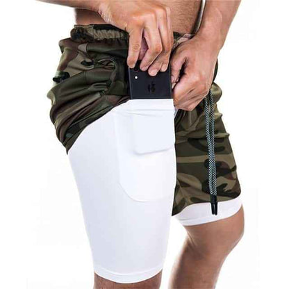 Men's Pocket Compression Shorts - Athletic Performance Shorts