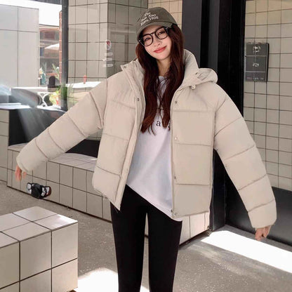 Loose Women's Short Coat For Petite To Keep Warm And Look Taller