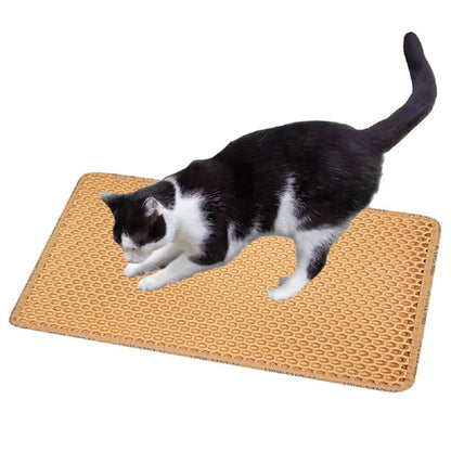 Double Layer Rice Shaped Cat Litter Pad - DropOnline.co
