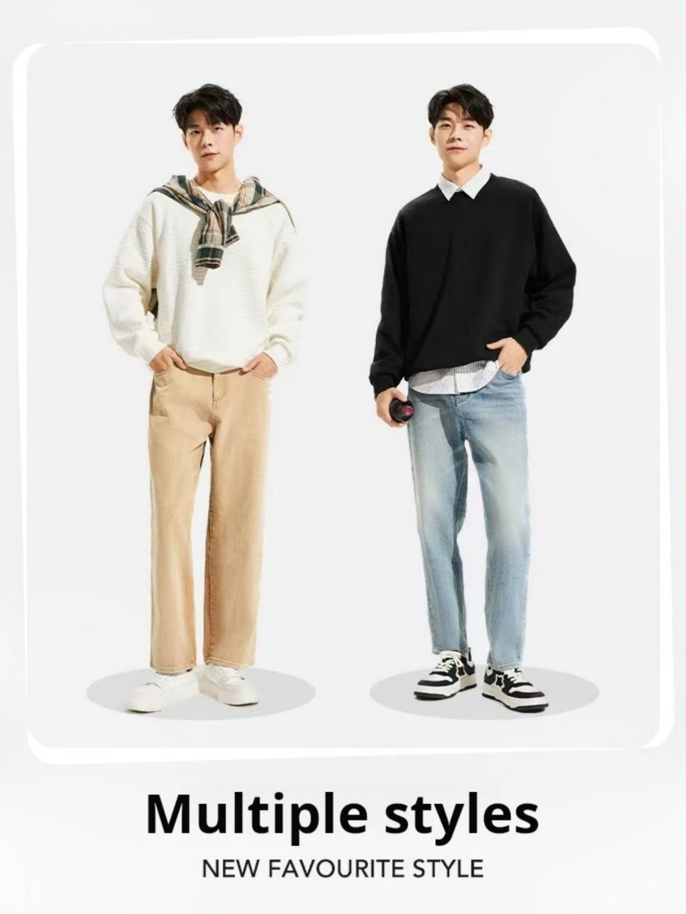 Unisex Jacquard Round Neck Hoodie - Premium Export Quality European Sizes