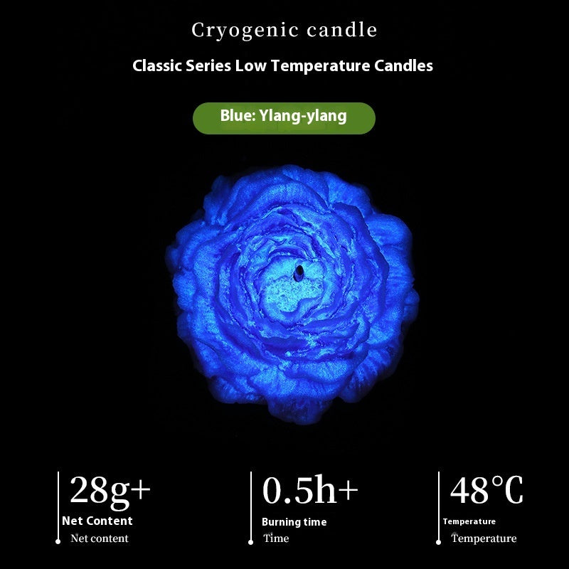 Luminous Low Temperature Candles Wax Drip Aromatherapy Gradient Rose Sentiment Gift