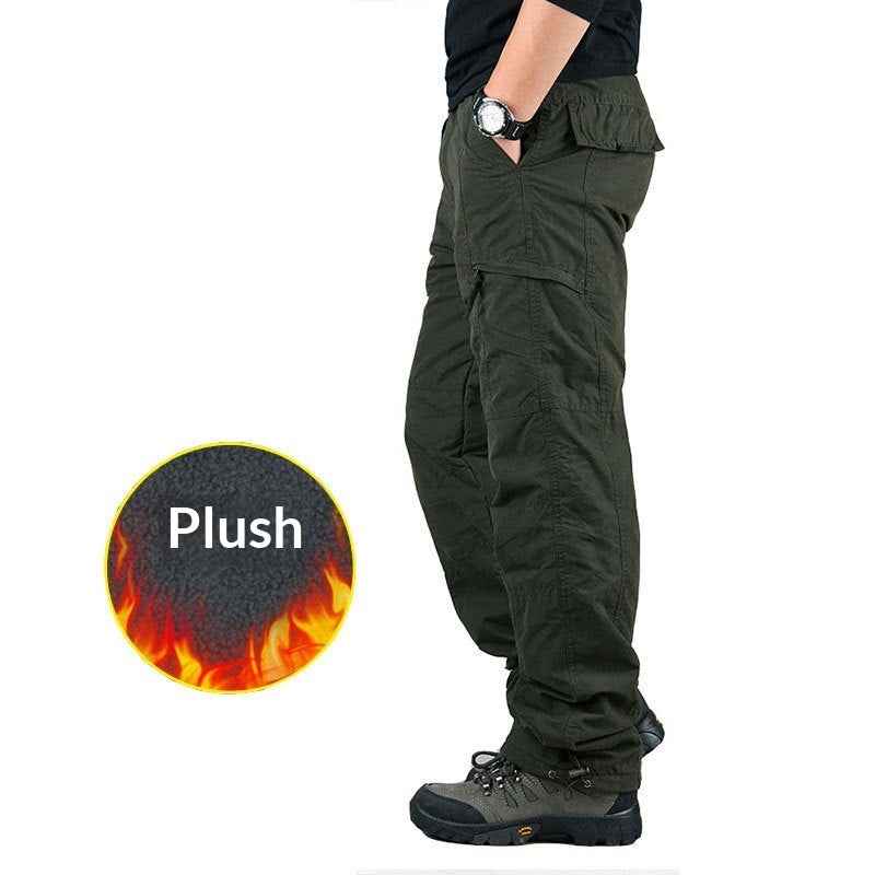 Thickened Warm Men's Windproof And Waterproof Cotton Pants
