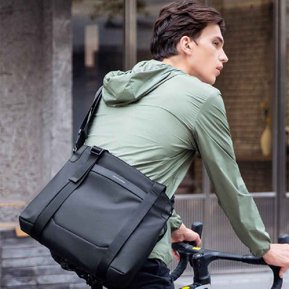 Men's Large Capacity Layered Shoulder Messenger Bag