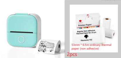 Portable Mini Thermal Label Printer Home Photo Printer Student Wrong Question Printer Bluetooth-compatible Mini Label Printer Price Tag - DropOnline.co