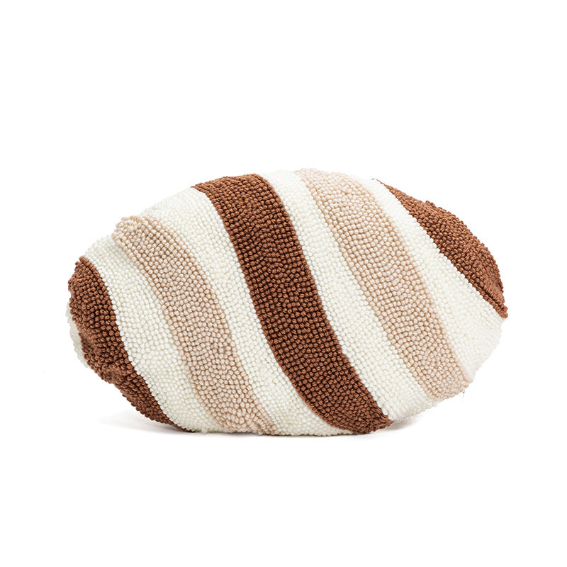 Embroidered Plush Pillow Cover - Artisan Crafted Decorative Cushion