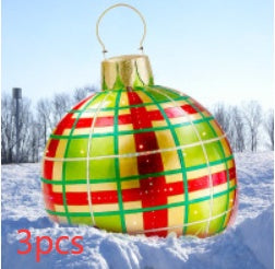 Giant Inflatable Christmas Ball 60cm - PVC Outdoor Ornament Decoration for Tree & Yard