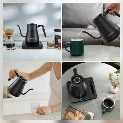 Gooseneck Electric Kettle With Temperature Control For Pour Over Coffee & Tea, Quick Heating, Hot Water Boiler, 1200W,Banned Platforms Amazon Temu