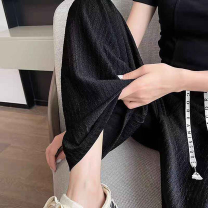 Casual New Straight-leg Draped Women's Loose Korean-style Floor-length Pants