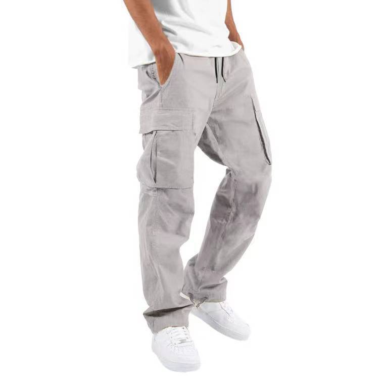 Men's Trade Drawstring Multi-Pocket Casual Trousers - Utility Cargo Pants