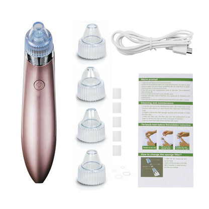 Electric Blackhead Vacuum Pore Cleaner Acne Pimple Remover Strong Suction Tool Electric Blackhead Remover Pore Vacuum Suction Diamond Dermabrasion Face Cleaner - DropOnline.co