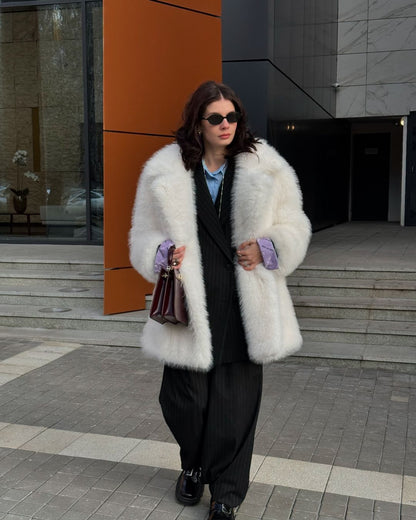 Artificial Fur Warm Coat Thick Coat Women - DropOnline.co